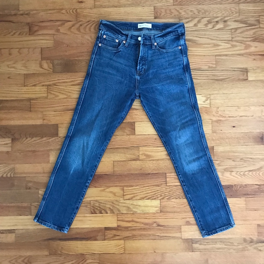Gap high rise straight leg denim